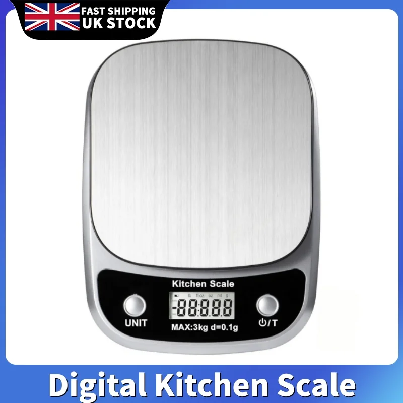 Kitchen Scale Digital Kitchen Scale with Tare Function Electronic Jewelry Food Baking Scale LCD Display