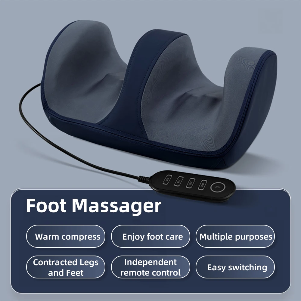 Shiatsu Foot Massager with Heat Hot Compress Circulation and Pain Relief Kneading Rolling for Feet Calf Leg Arm for Mom Dad Gift