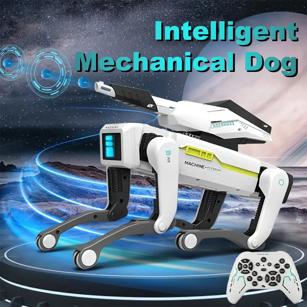 Quadruped Remote Control Programming Simulation AI Robot Dog Voice Interaction Electric Childrens Intelligent Mechanical Dog Toy