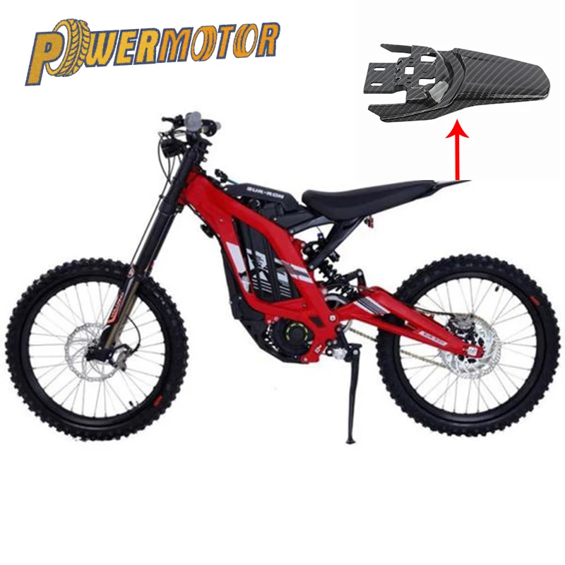 For Surron Light Bee Rear Fender Motorcycle Modified Parts For Sur-Ron Original Carbon Fiber S X Mud Guard Cover Motocross
