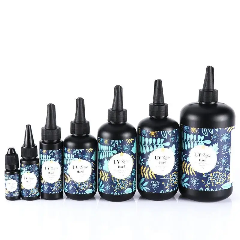 Hard UV Resin Glue Crystal Clear Ultraviolet Curing Epoxy Resin UV Glue Solar Cure Sunlight Activated DIY Jewelry Making Tools