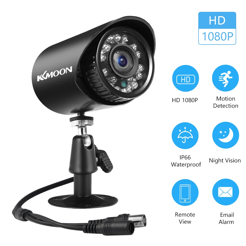 2MP Analog Security Camera Full HD 1080P 4-in-1(TVI/AHD/CVI/CVBS) Surveillance Camera Outdoor Weatherproof Infrared Night Vision