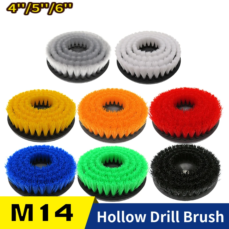 4''5''6'' Power Scrub Clean Drill Electric Brush For Leather Plastic Wooden Furniture Bathroom Car Interiors Cleaning no Adapter