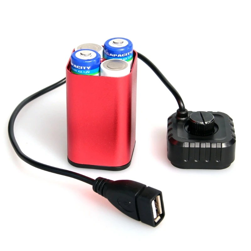 SIV Waterproof 5V USB Portable 4X AA Battery Charger Holder Kit Power Bank Case Box