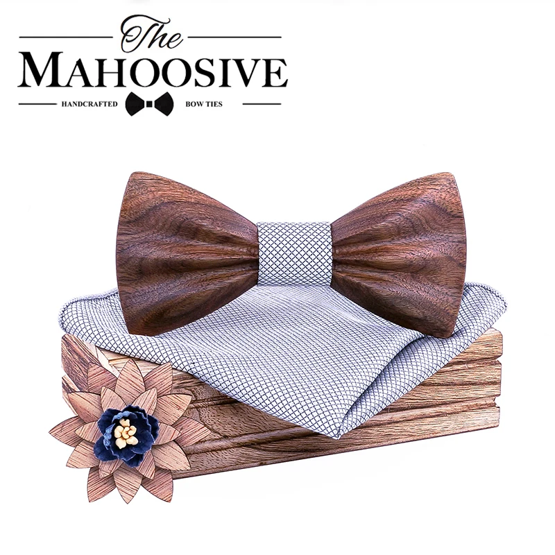 2019 Wood Wooden Bow Tie camisas mujer Floral Bowtie modis gravata tie ties for men cravate homme noeud papillon chemise femme