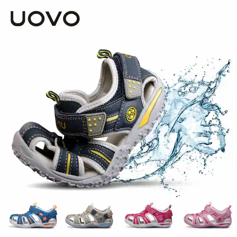 UOVO Summer Beach Boys Shoes Closed Toe Sandals For Boys Designer Toddler Sandals For 4 - 15 Years Old sandals for girls