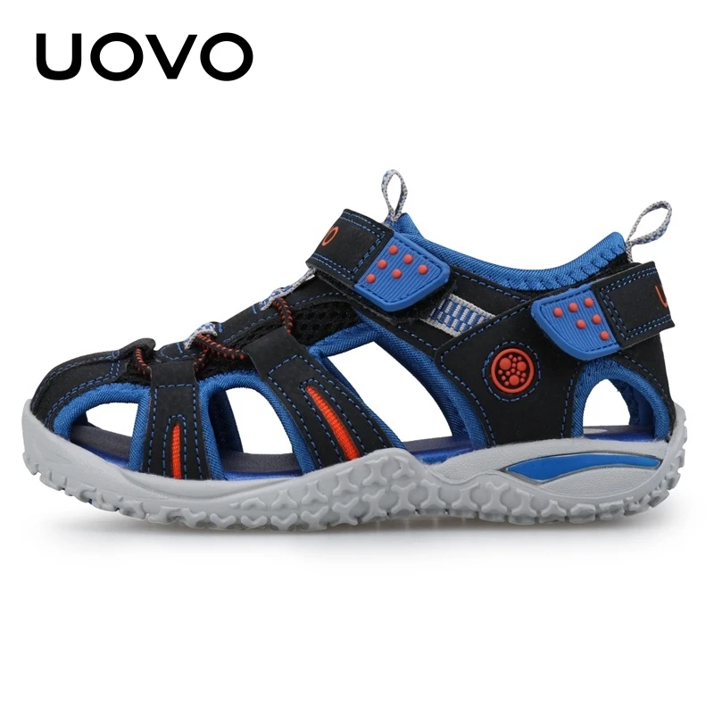 Kids Sandals for Boys and Girls UOVO Summer Boy Sandals Beach Shoes Breathable Closed Toed Sandals Soft Sports Shoes Kids Shoes