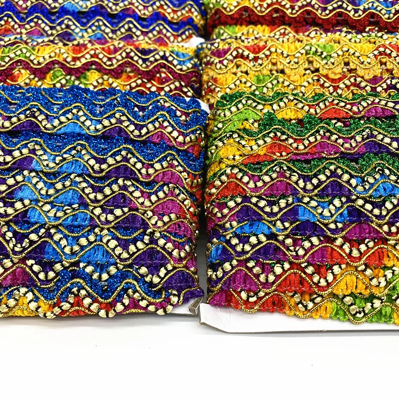 25mm Color Lace Ribbon Trims for Stage Performance Party Cosplay Wedding Clothes DIY Sewing Garments Accessories #Ro