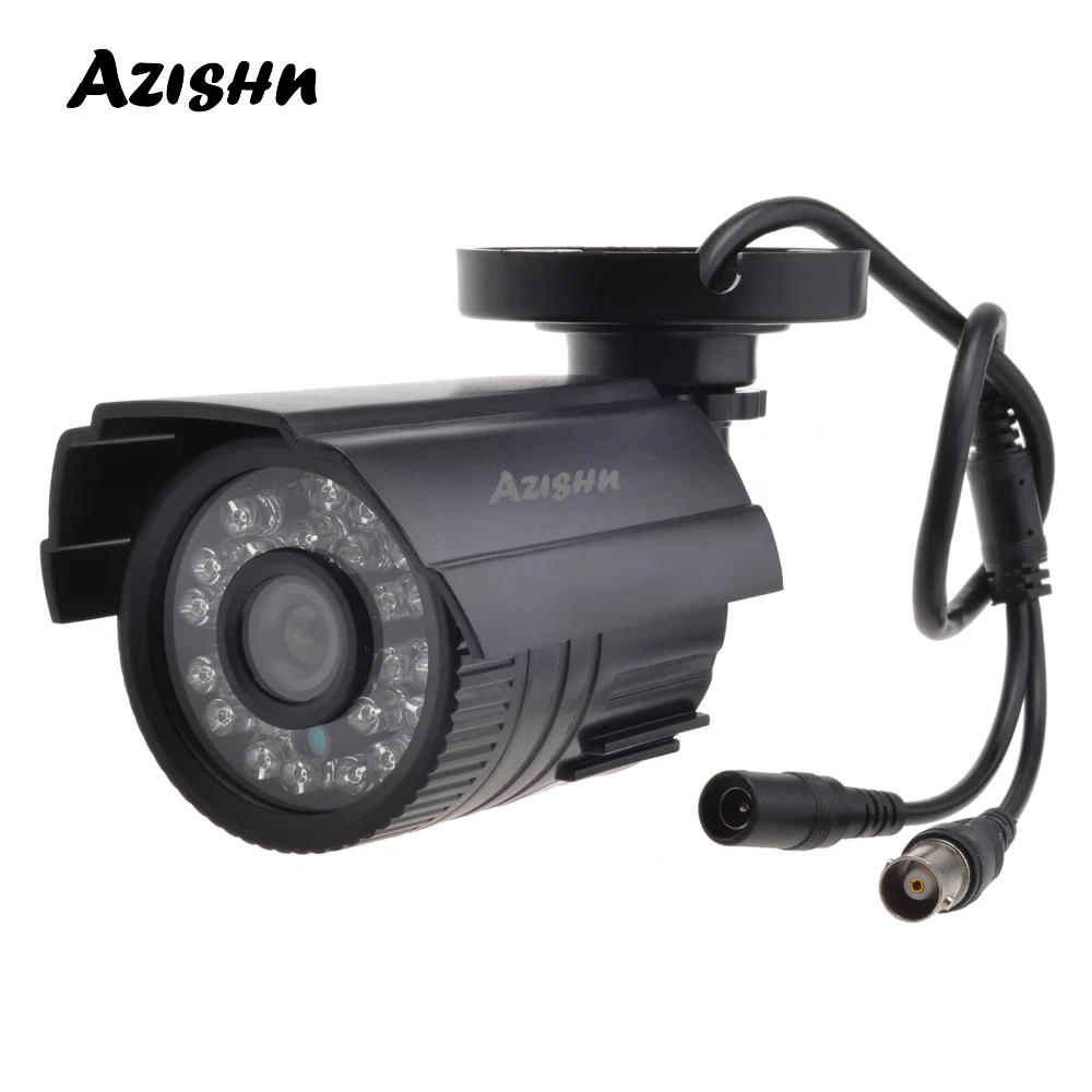 AZISHN CCTV Camera 800TVL/1000TVL IR Cut Filter 24 Hour Day/Night Vision Video Outdoor Waterproof IR Bullet Surveillance Camera