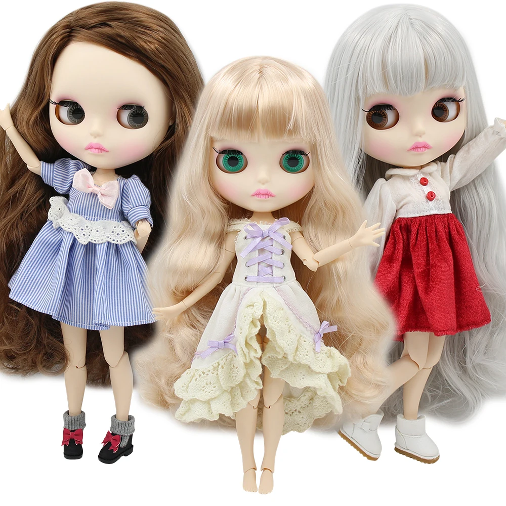ICY DBS blyth doll 1/6 joint body white skin toy customized doll 30cm bjd random eyes colors anime toy girls gift