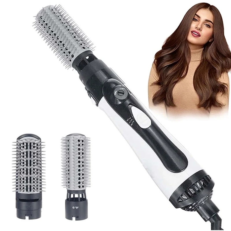 Hair Dryer and Hot Air Brush Professional Negative Ionic Ceramic Volumizer Styler Lightweight One Step Blow Brush Styling Tool