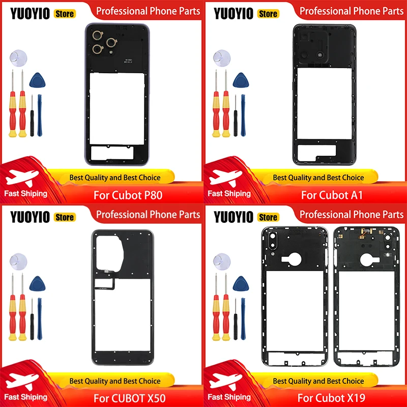 New Original Middle Frame For Cubot X19 X30 X50 A1 P80 Max 3 Phone Assembly Replacement Parts Free Disassemble Tools