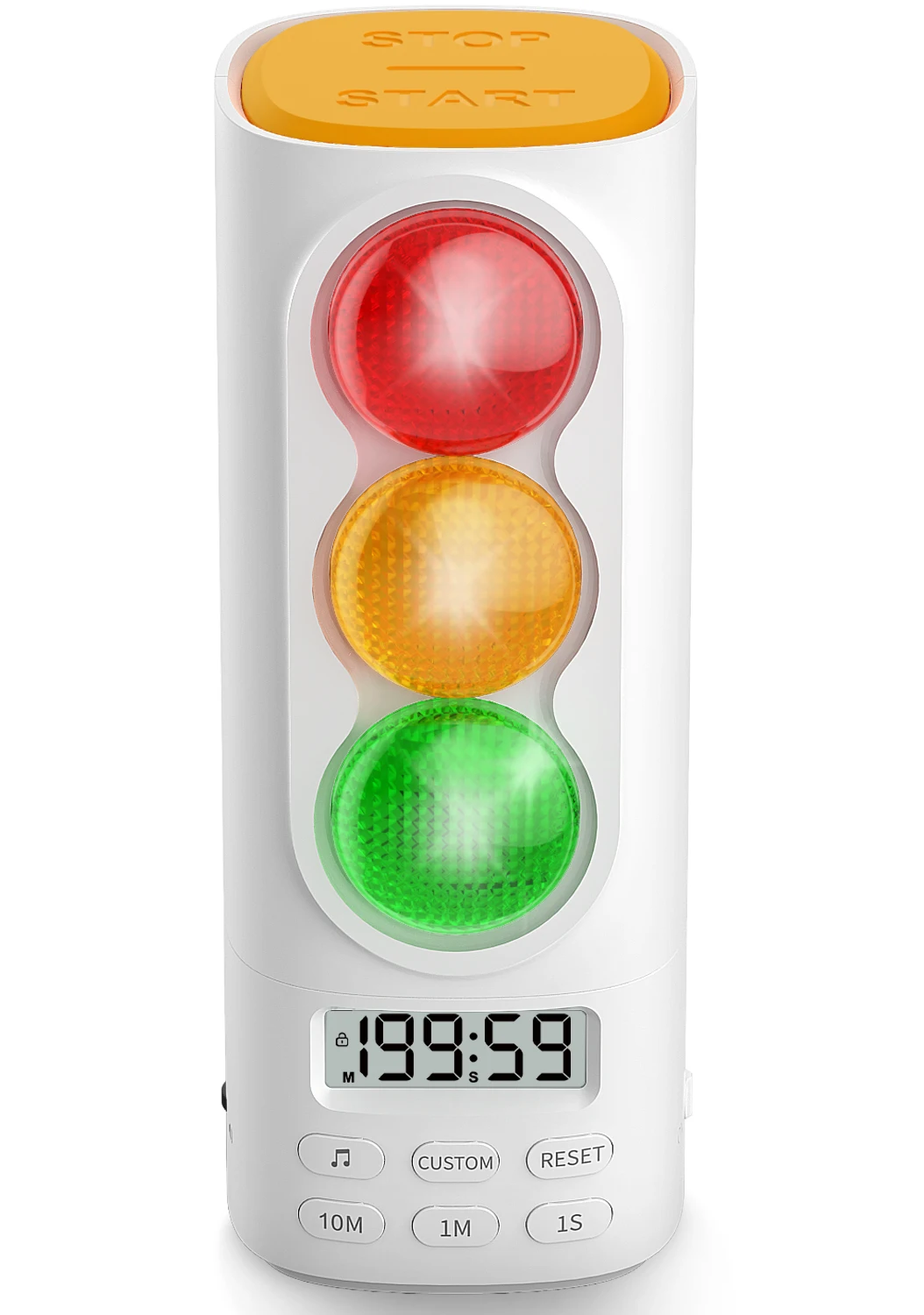 Visual Timer For Kids Traffic Light Audio Digital LCD Display Timer For Classroom Home Kitchen Game Countdown Visual Timer
