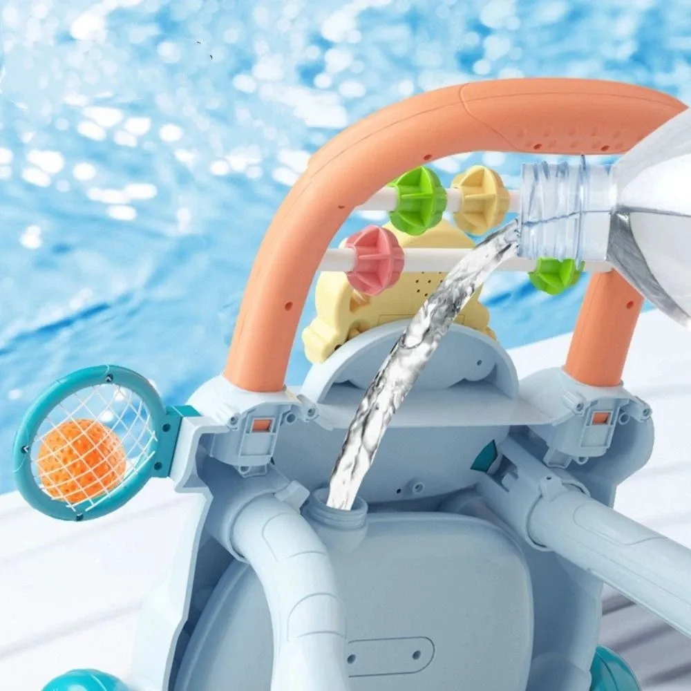 Cartoon Baby Walker Trolley Anti Rollover Sliding Musical Baby Push Walker Multiple Activities Music Lights Toddler Trolley