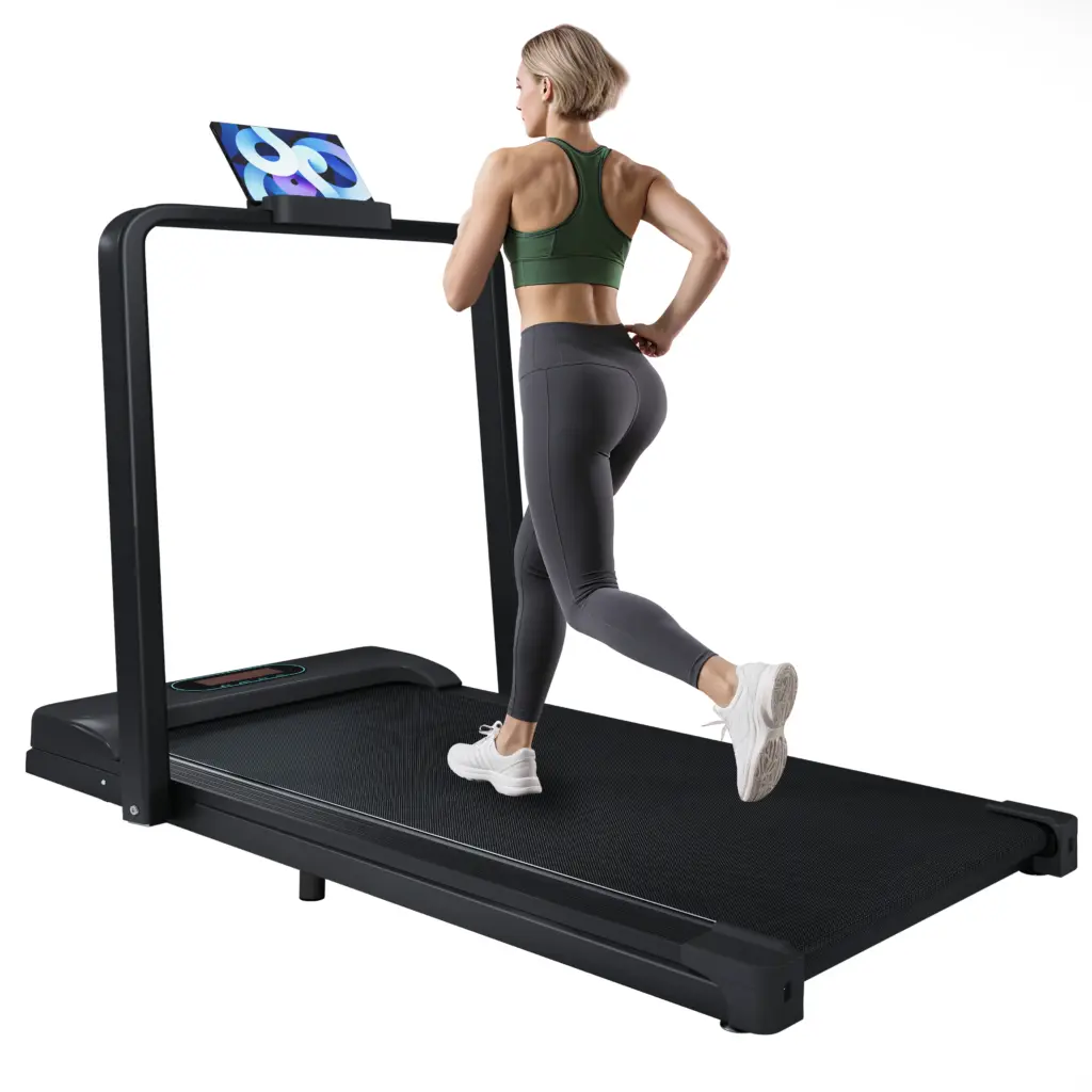 PINGGO Folding Treadmill for Home Office Use,Under Desk Treadmill, Portable Walking running machine with Bluetooth Speaker