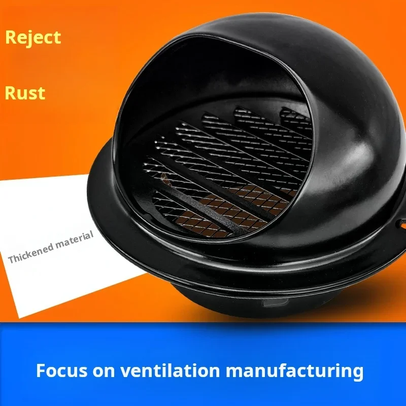 2pcs Soffit Vents Round Ventilation Grille With Mesh Pipe Connector For Drying Area Outdoor Living Room Bathroom Warehouses