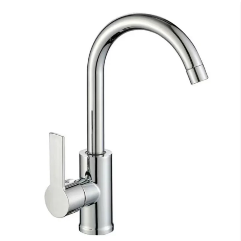 Large bend hot and cold water faucet, kitchen sink, sink, rotating faucet, bathroom, balcony, washbasin faucet