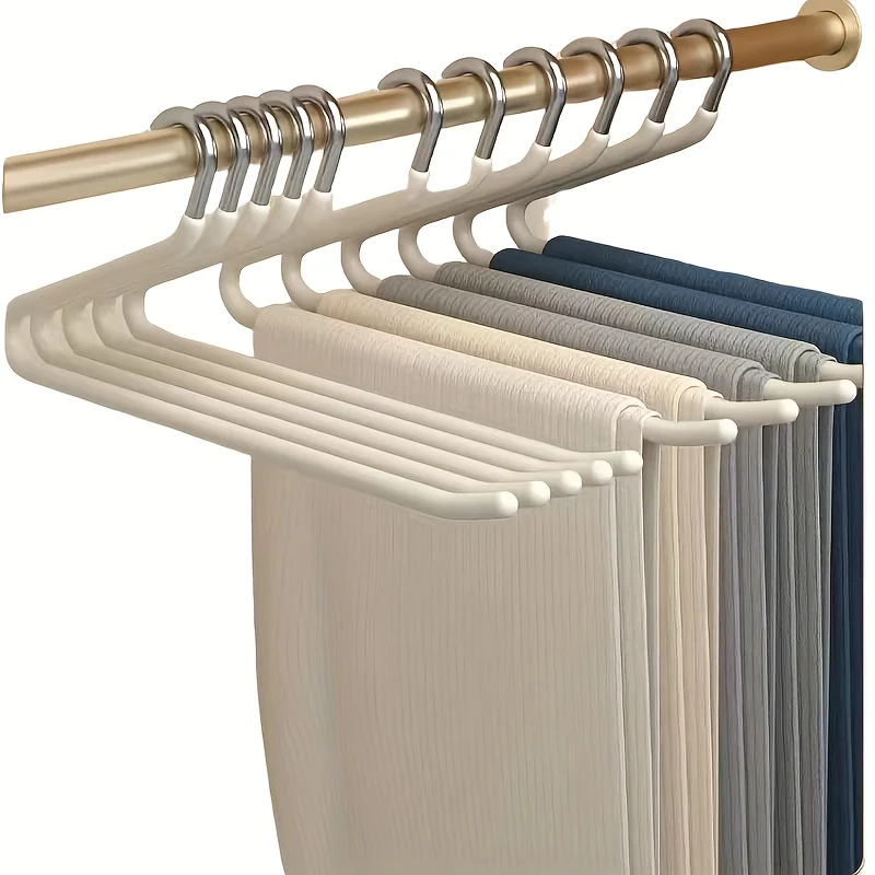 20/10Pcs Metal Z-Shaped Pants Hanger Non-Slip Durable Clothes Hanger Multi-functional Wardrobe Jean Hanger Home Pant Organizer