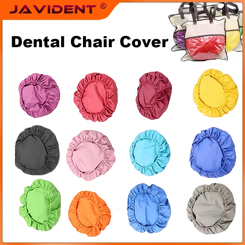 4Pcs/Set Dental Chair 10Colors Leather Cover Elastic Waterproof PU Protective Case Unit Chair Seat Sleeves Dentistry Accessories