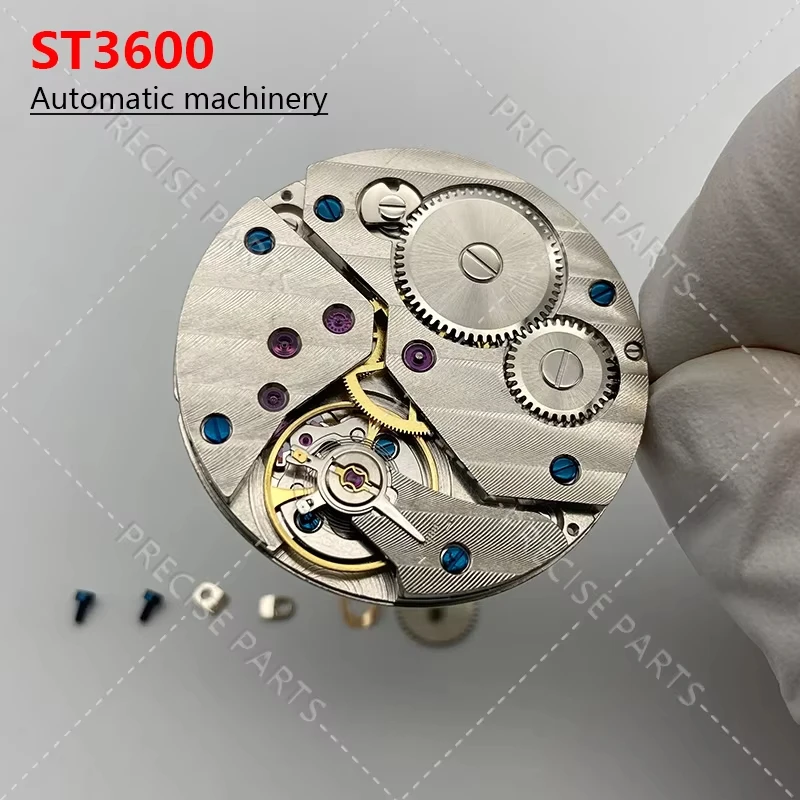 New ST3600 Mechanical Movement ST36 Watch Men's ETA 6497 Manual Winding 17 Gemstone Case, Suitable For Various Occasions