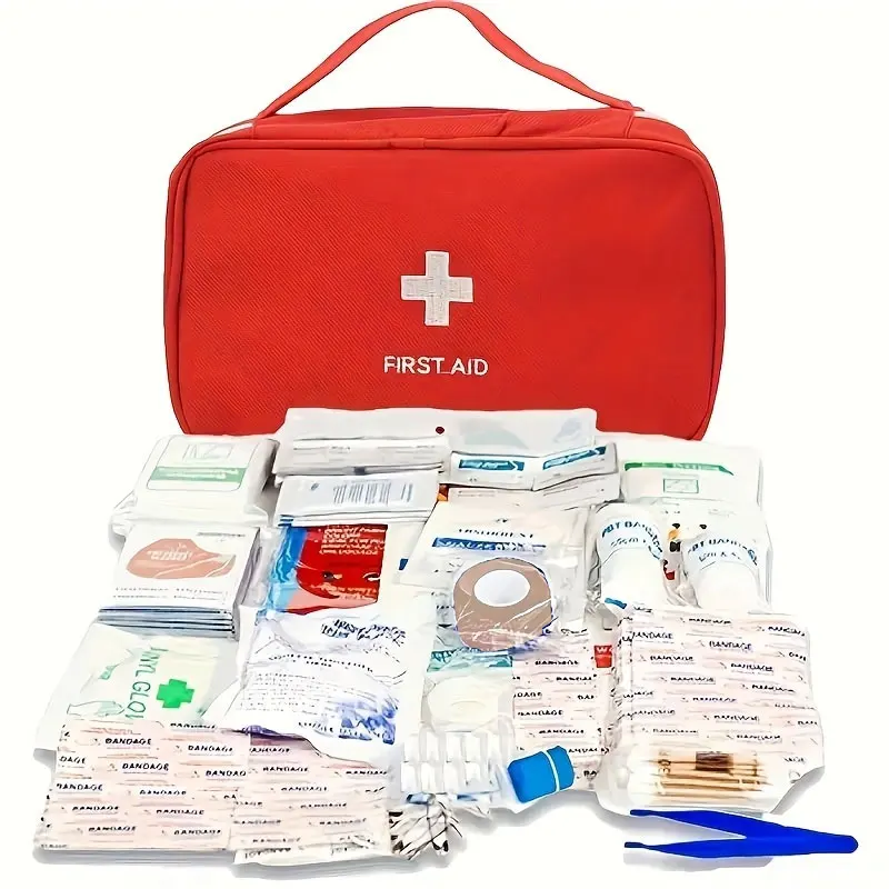 184-piece home emergency kit for outdoor hunting, hiking, camping, etc. Multifunctional outdoor first aid kit