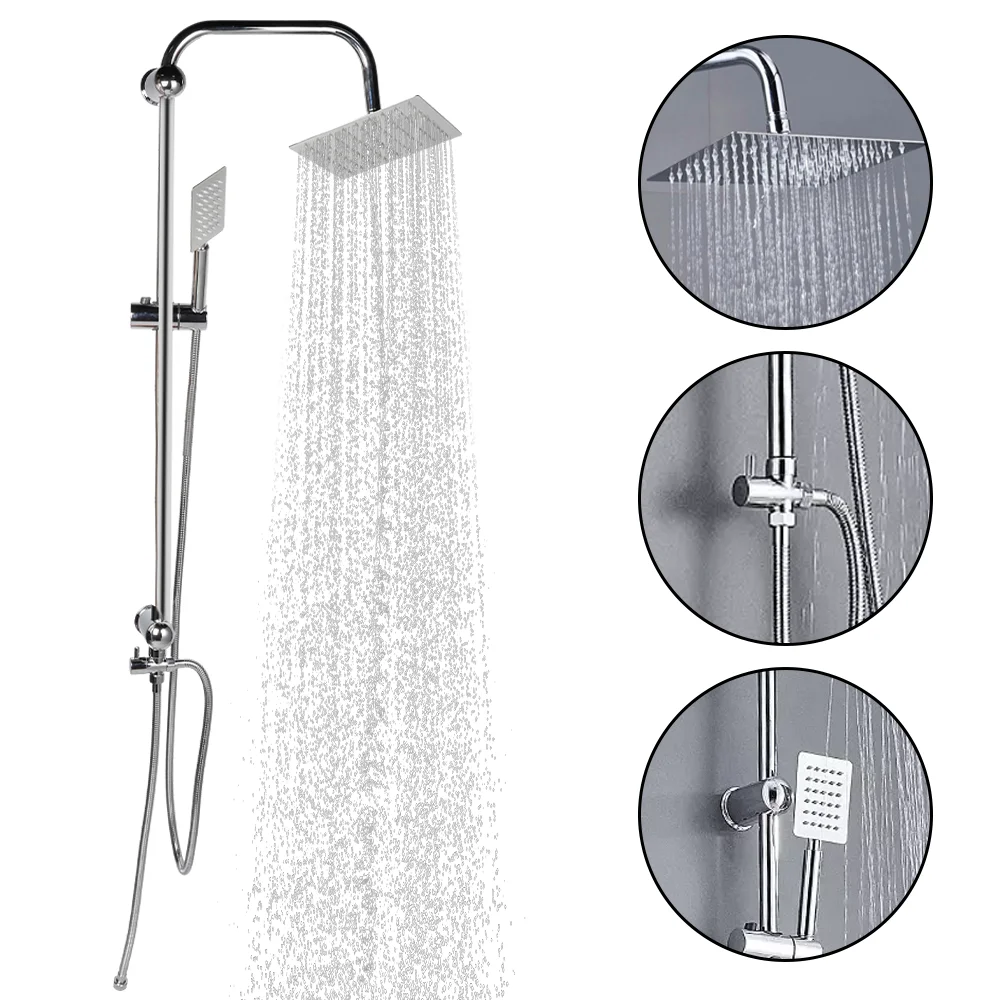 Bathroom Shower Faucet Set Shower System Set Hot Cold Showers Mixer Rainfall Shower Bathroom Accessories