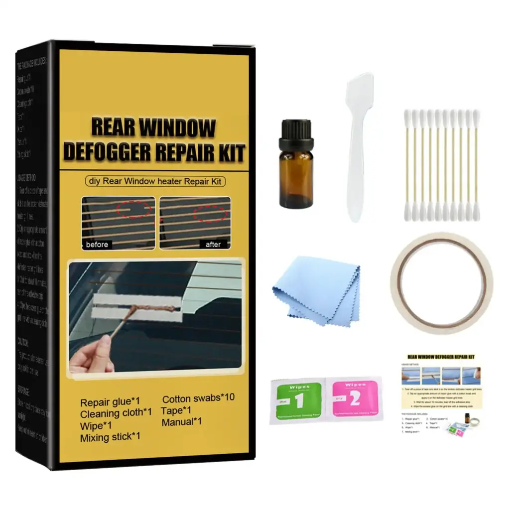 Auto Defroster Repair Kit, Conductive Paint for Fixing Broken Rear Window Defogger Grid Lines on Car, SUV, and Truck Glass