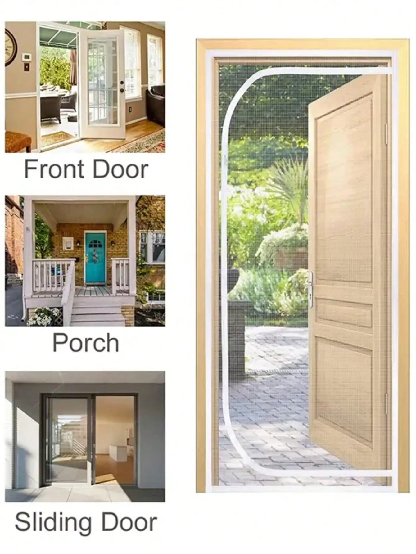 U-shaped zipper screen window，anti-mosquito window screens，Mosquito Nets Mesh Mosquitoes，Anti cat door curtain， summer,invisible