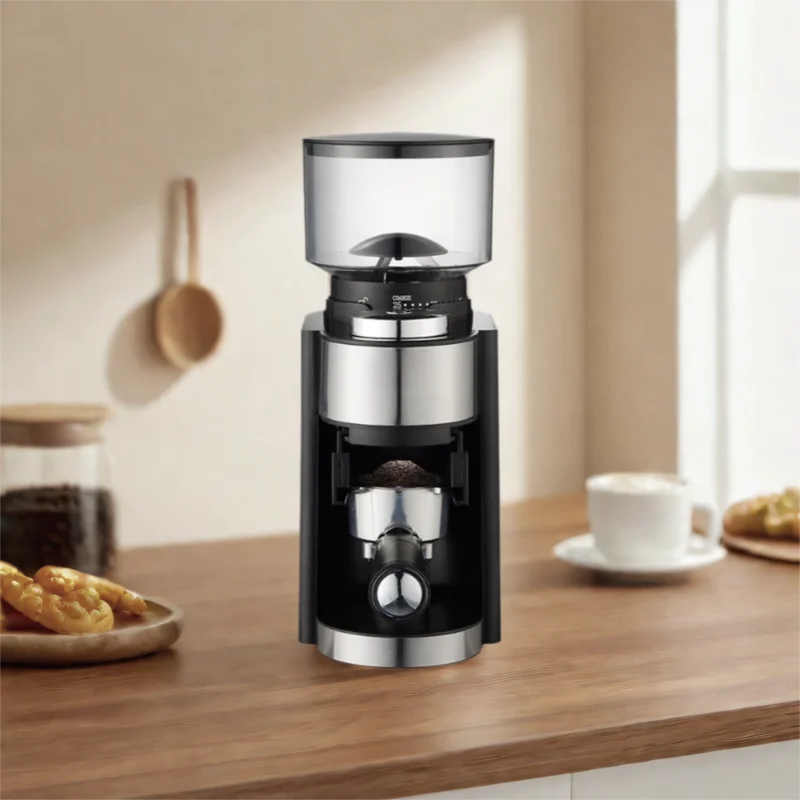 150W Electric Coffee Grinder 25 Adjustable Settings Anti Static Design for Espresso French Press Home Use 250g Bean Capacity