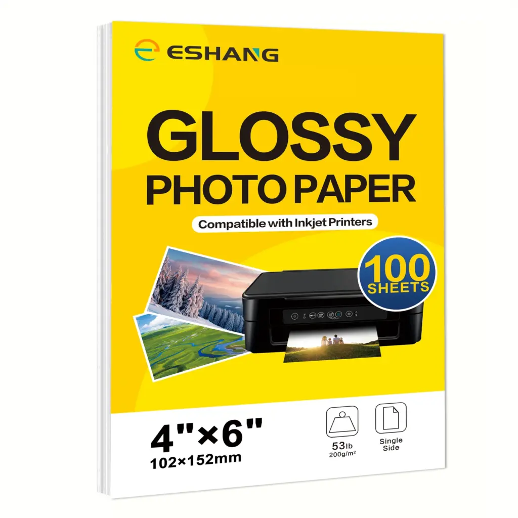 20/100 sheets 3R/4R/5R/A4 Glossy Photo Paper for Inkjet Printer, Bright Color, Suitable for Photography, Family, Festivals