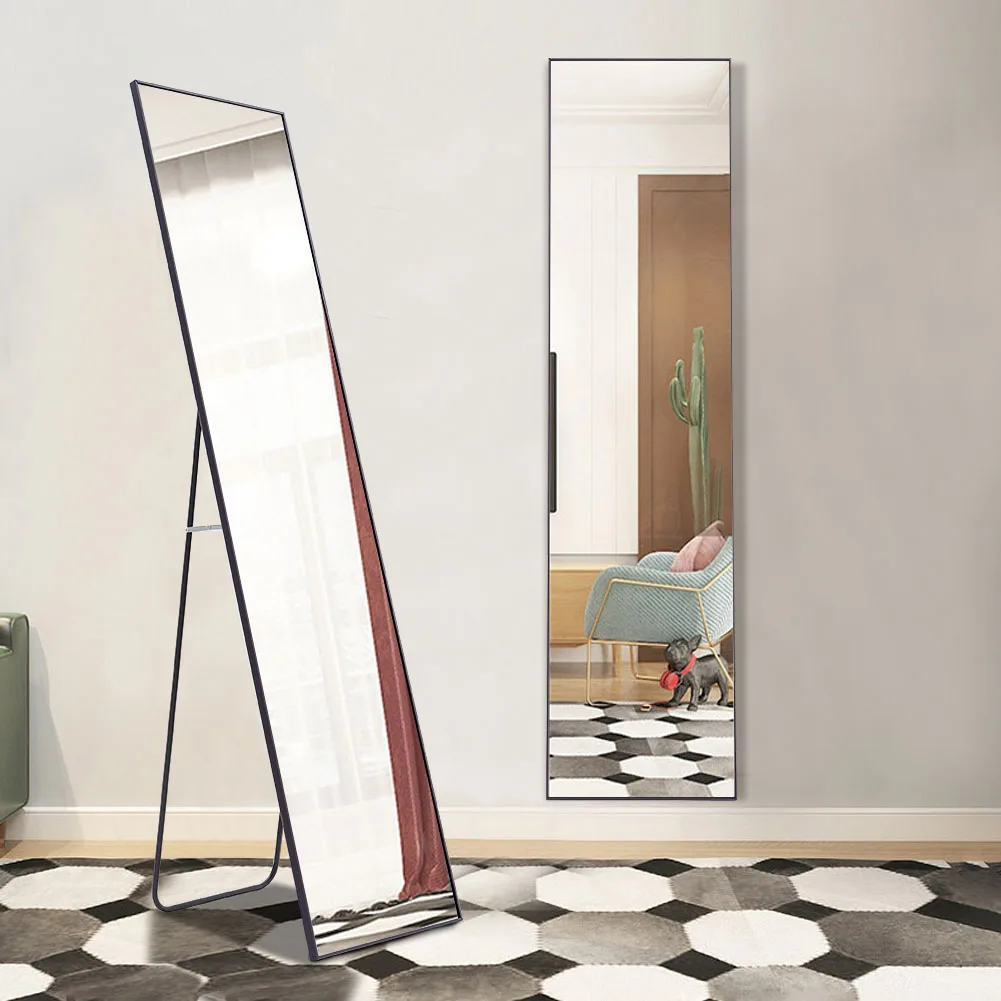 【Lifeideas】Modern Rectangular Metal Freestanding Mirrors