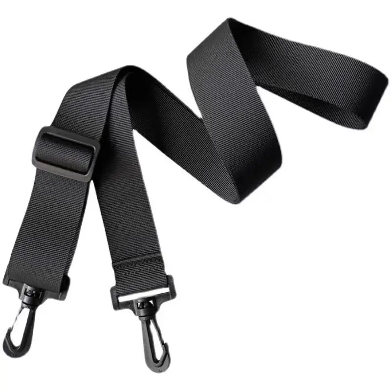 2.5cm Wide Computer Bag Strap PP Webbing For Men's Handbag Briefcase Crossbody Bag Shoulder Belts Adjustable Long Bands Black