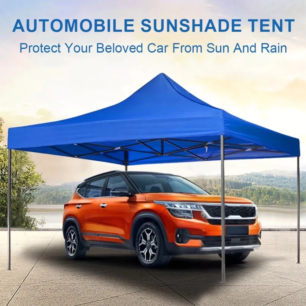 420D Oxford Cloth Gazebo Top Cover Waterproof Thick Reinforced Corner Sunshade Cover Sun Blocking Foldable