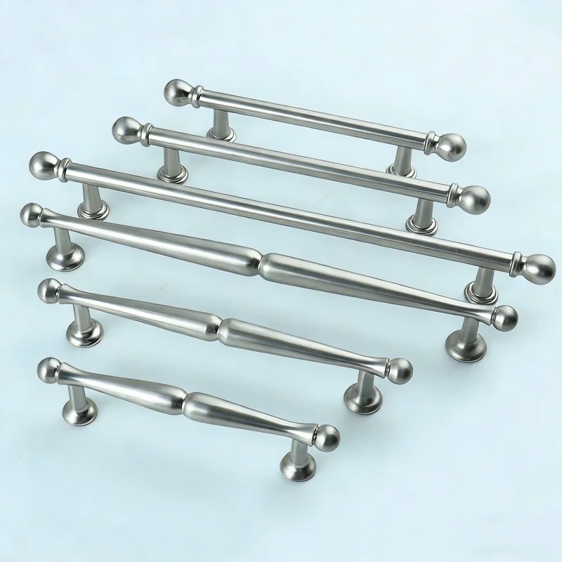 Nickel Brushed Wardrobe Closet Door Pull Kitchen Cabinet Storage Handles Drawer Knobs Cabinet Knobs And Handles For Furniture