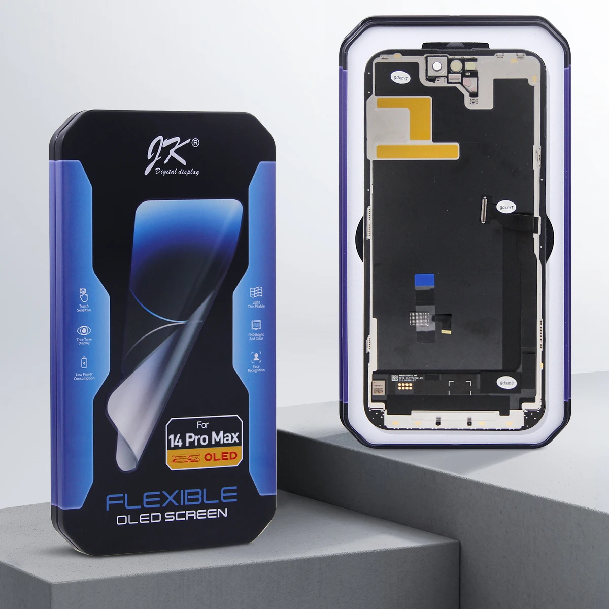 JK Soft OLED 6.7'' Display for iPhone 14 Pro Max LCD Screen Touch Digitizer Assembly For iPhone 14ProMax A2894 A2651 Display