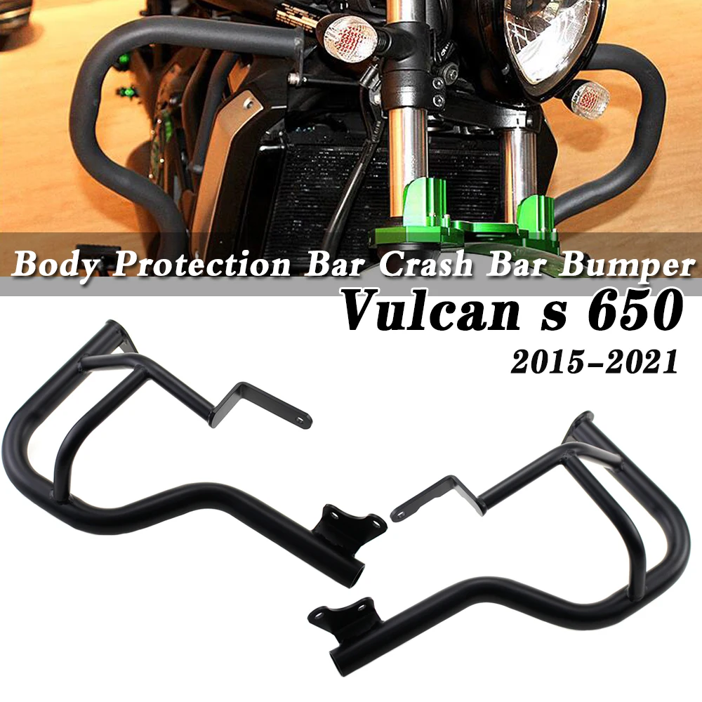 For Kawasaki Vulcan S 650 VN650 EN650 2015 2016 2017-2022 Motorcycle Highway Bumper Engine Guard Crash Bars Stunt Cage Protector