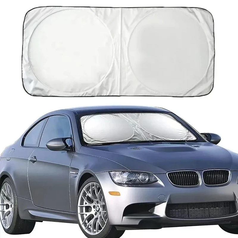 Car Windshield Sun Shade Car Sunshade Cover Visor Protector Interior Anti UV Sun Windscreen Folding Parasol Auto Accessories