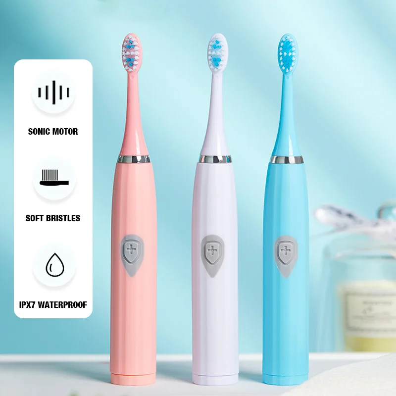 Tongwode Electric Toothbrush for Adults Soft Bristle Portable Battery E802 Endurance IPX6 Waterproof Intelligent Effective