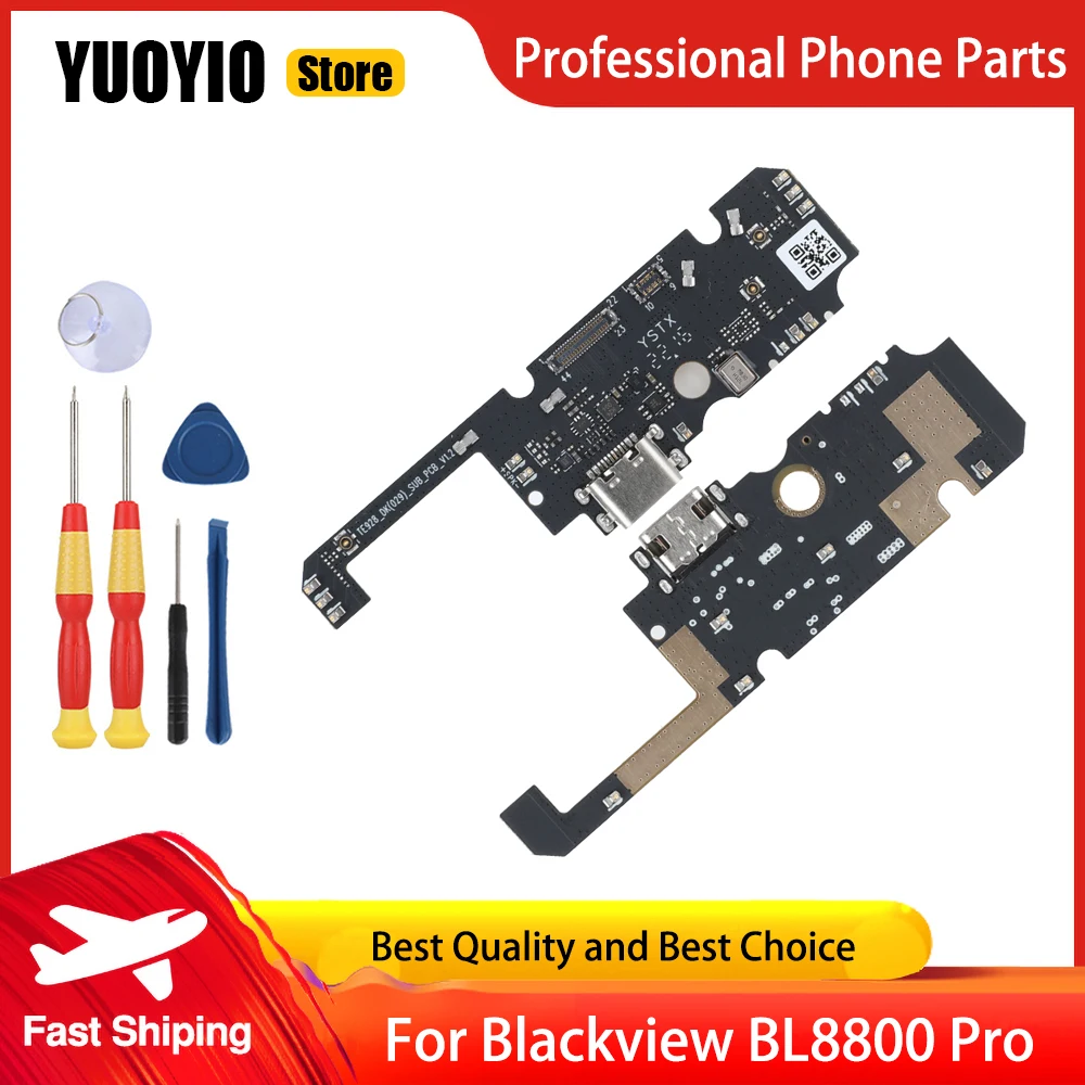 For Blackview BL8800 Pro Phone Flex Cables Charging Module Cell Phone USB Port Perfect Replacement Parts Free Tools