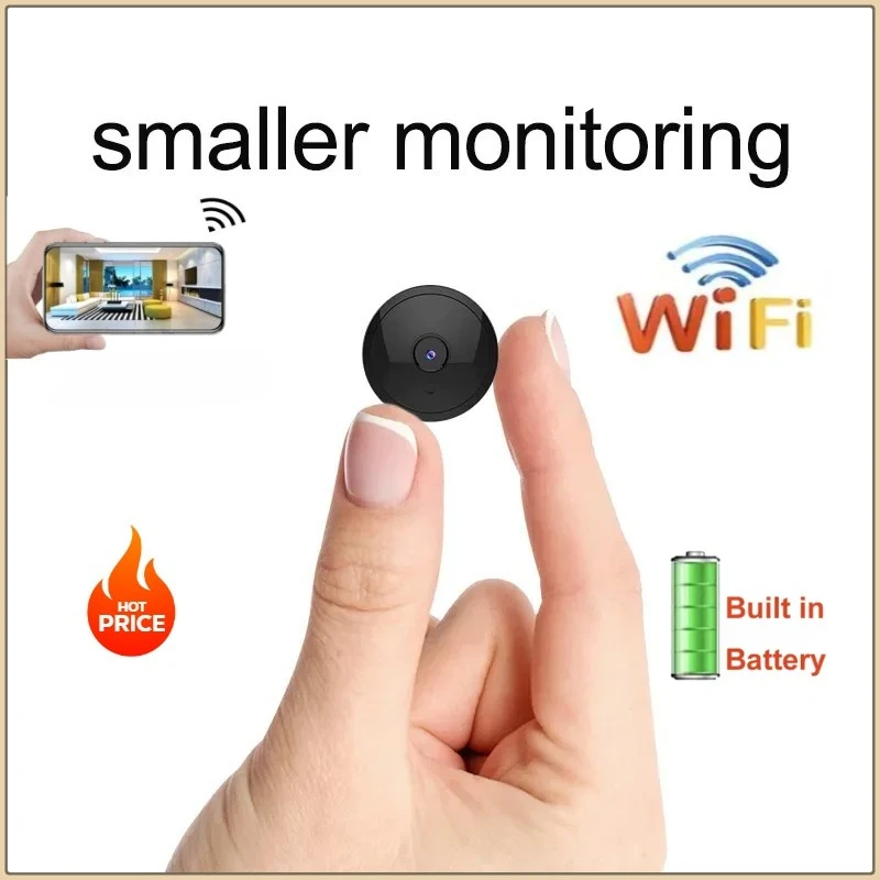 HD A9 Upgraded Version 4K Home Security Body Cam Wireless Mini Wifi Camera Small Phone Switch with Audio Little Surveillance