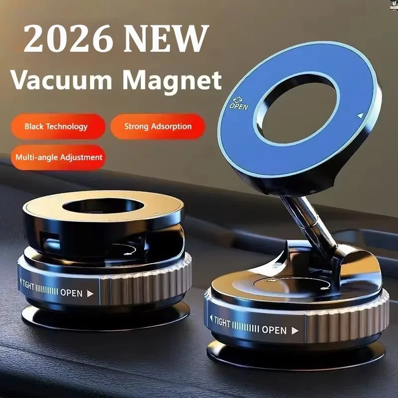 2026 NEW CAR Phone Magnetic Stand Multi-Functional Vacuum Adsorption Stretching And Folding 360° Rotate Navigation Stand