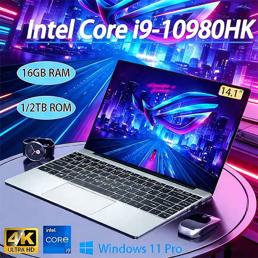New Arrival Windows 11 i9 Laptop Intel Core i9 10980HK Gaming Laptops 16GB DDR4 1TB SSD Notebook PC Gamer Computer Notebook PC