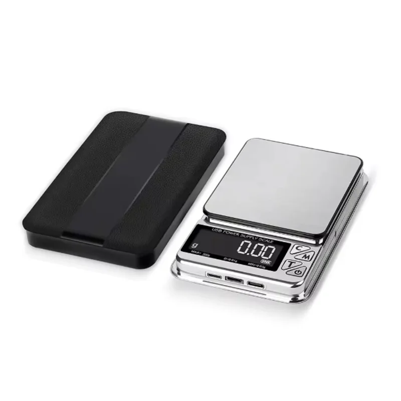 1000gx0.01g Digital Jewelry Scale High Precision Accuracy Smart Counting Gem Food Balance Kitchen Pocket Scales USB Charge Scale