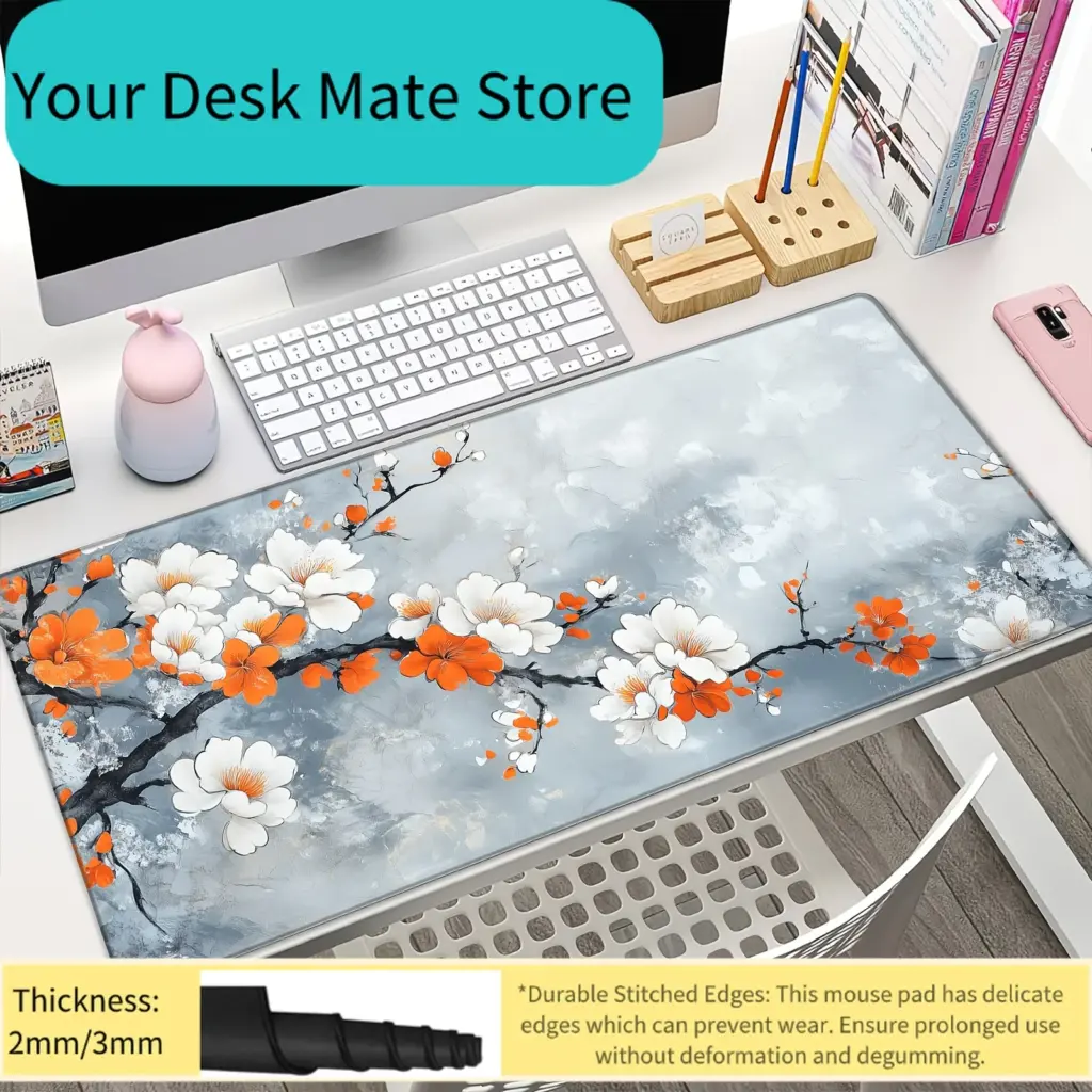 Chinese Character Fu Letter C S Number 0 1 2 3 Printed Mouse Pad Non-Slip Rubber Base Washable Cloth Surface For Gaming Office P