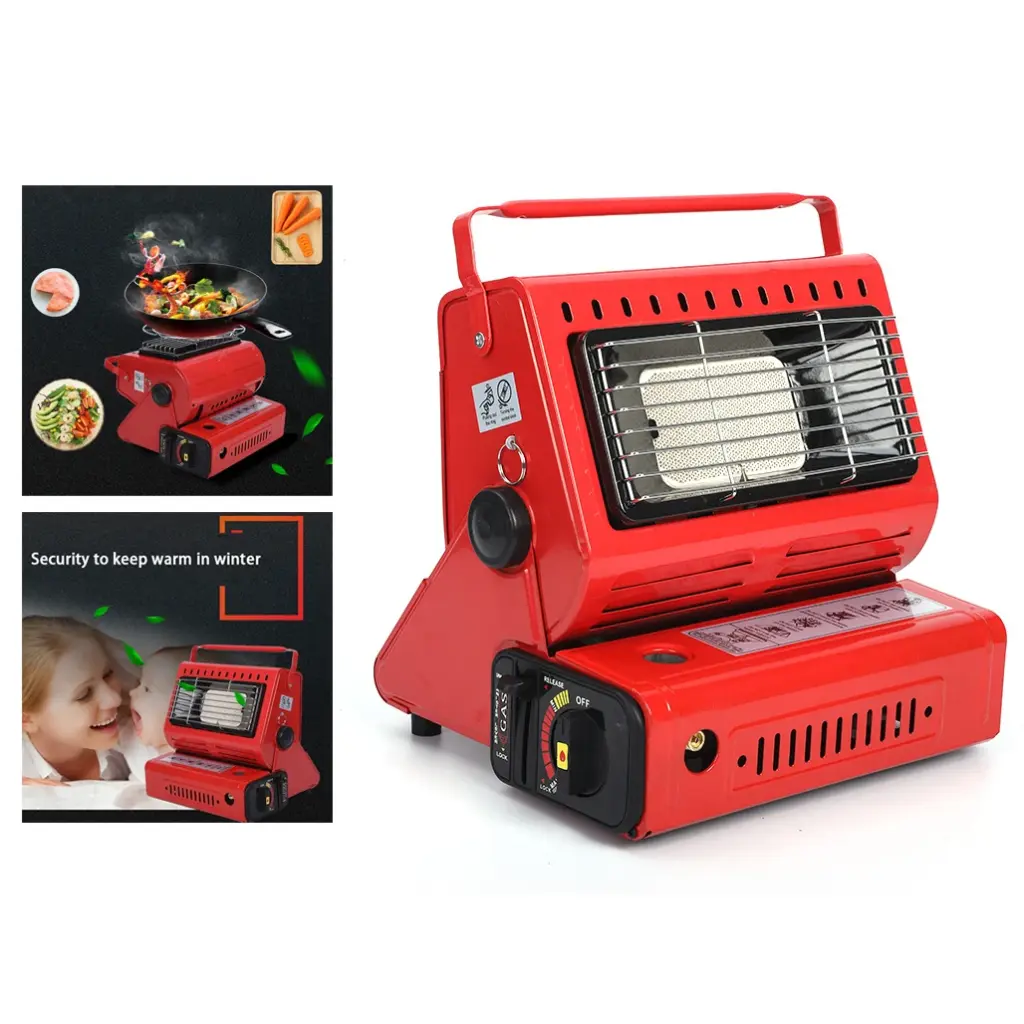 1300W Outdoor Heater Portable Dual-Use Butane Heating Stove, Dual Function for Tent, RV, Camping & Survival Tools