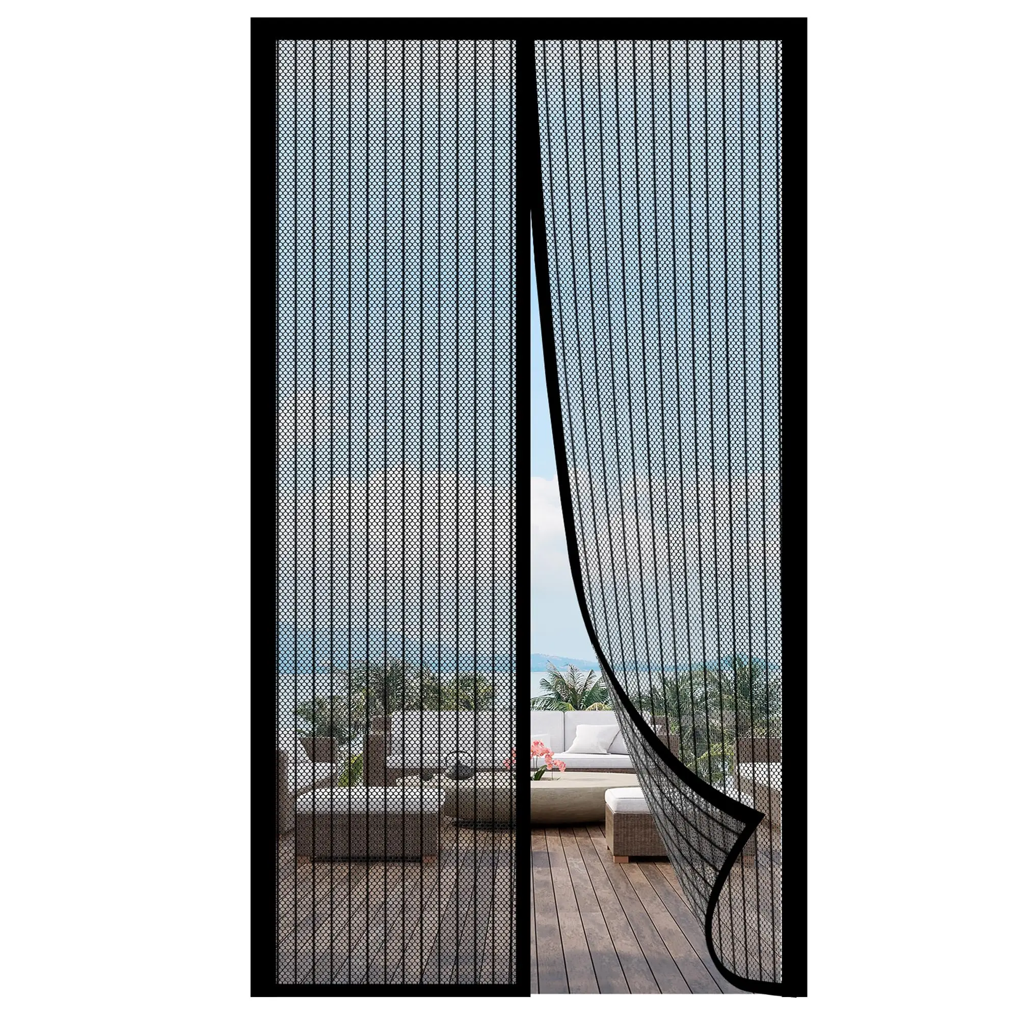 8 Sizes Summer Magnetic Screen Door Curtain Anti Mosquito Net Fly Insect Screen Mesh Automatic Closing Door Kitchen Curtain