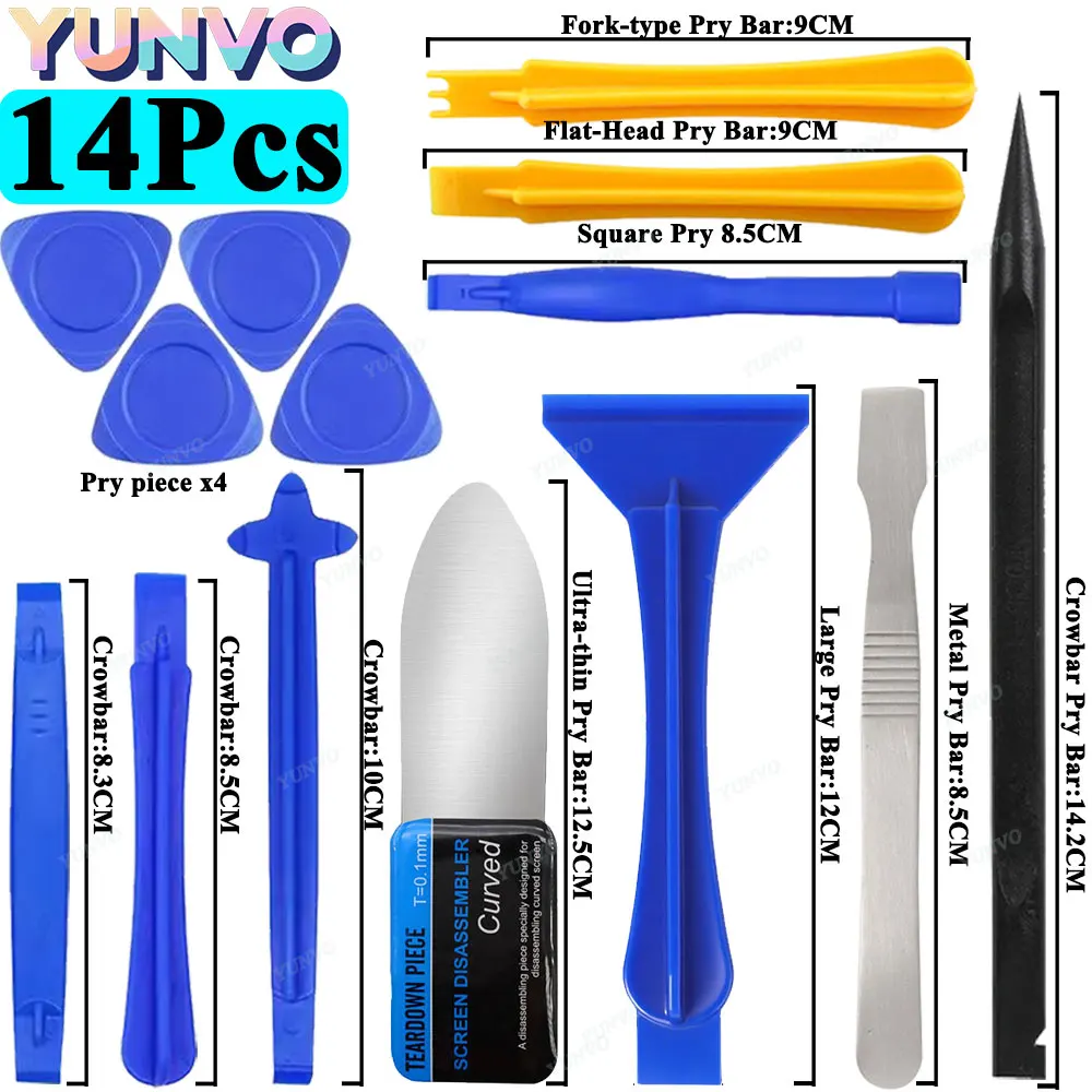 Universal Plastic Spudger Pry Tool Kit - Screen Opening Disassembly Tool for iPhone, Mobile Phone & Laptop Repair tool