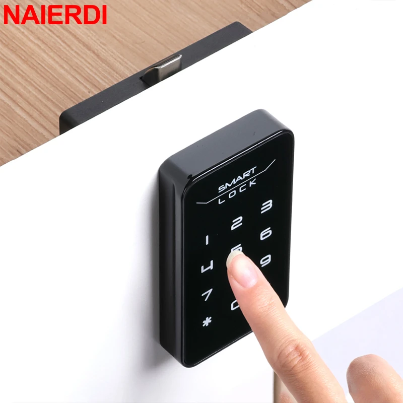 NAIERDI Electronic Cabinet Locks Digital Drawer Lock Combination Security Password Door Lock for Locker Keyless Safety Lock
