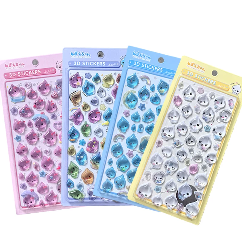 2026 new Cartoon Stickers Anime 3D Stickers Jelly Stickers Bonbon Drop Seal DIY Journals Sticker Party Stickers ボンボン ドロップシール