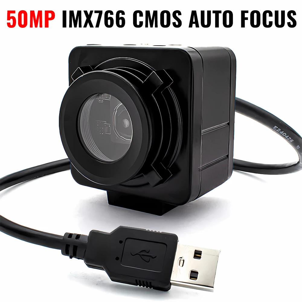 8K USB Autofocus Living Stream Camera 8MP IMX766 Sensor OTG UVC Plug And Play PC Video Industrial Housing For Youtube/Tiktok/OBS